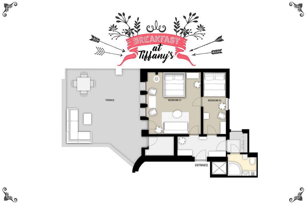 A/C + Terrace Breakfast At Tiffany'S Apartment Prague Exterior photo